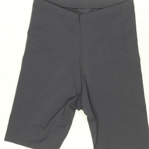 ATIR Womens Black Biker Activewear Shorts Size S Stretch Slim Fit