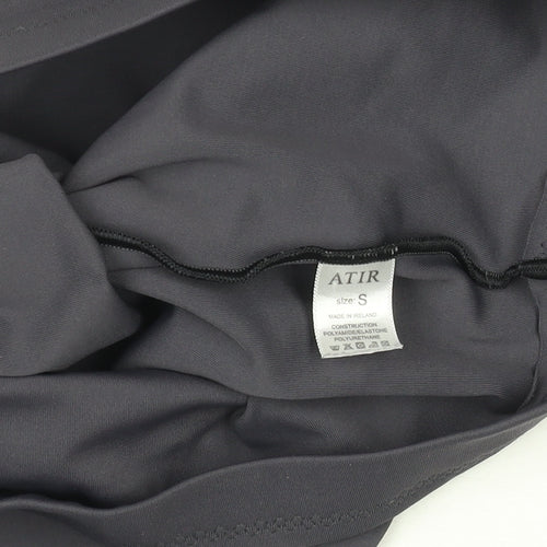 ATIR Womens Black Biker Activewear Shorts Size S Stretch Slim Fit