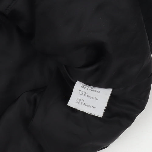 Crane Men's Black Hooded Water Resistant Parka Jacket M 40in