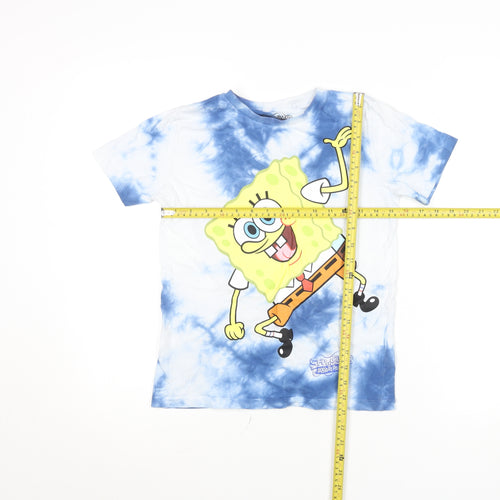 Next Boys Blue Tie-Dye SpongeBob SquarePants Graphic T-Shirt 9 Years
