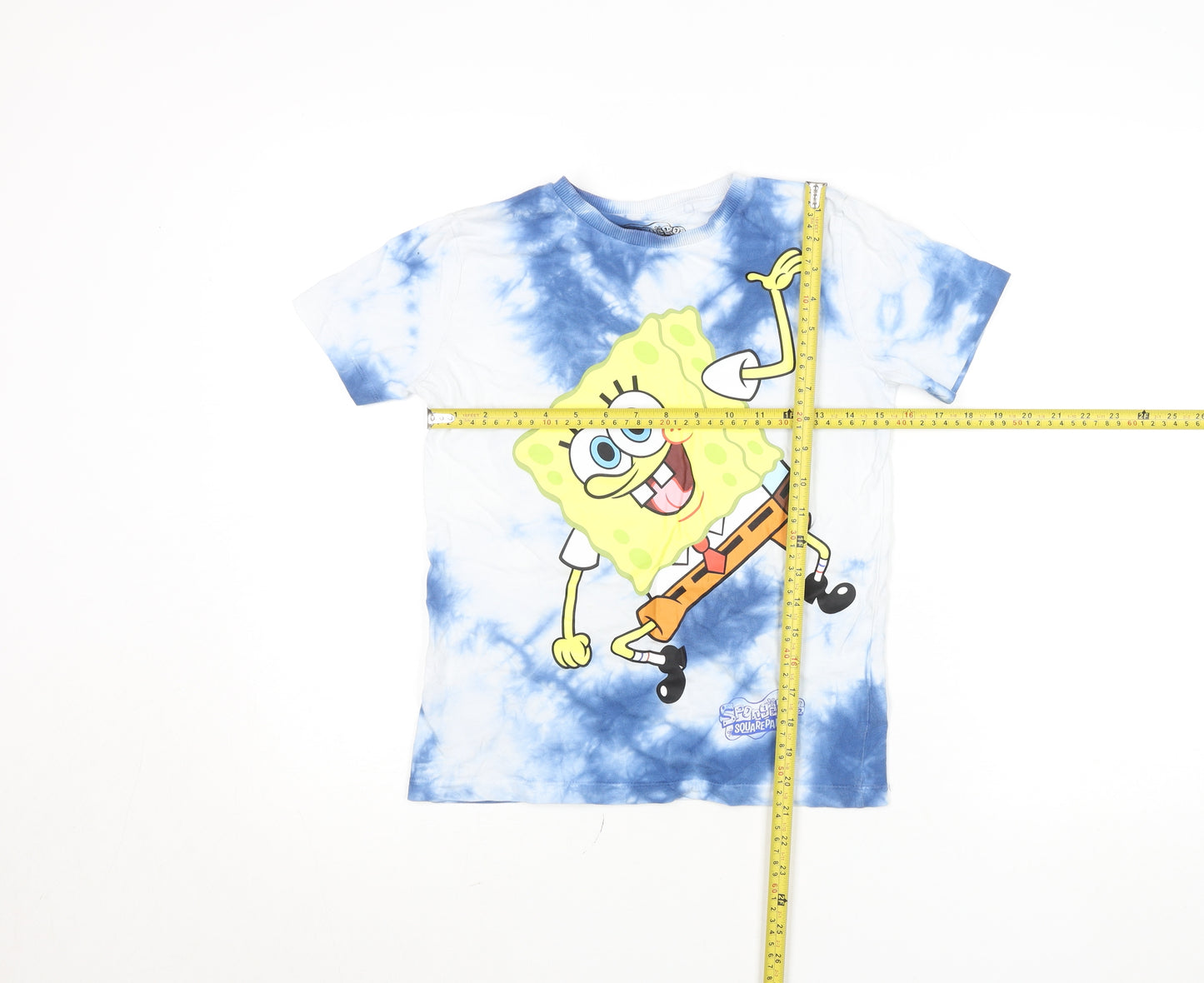 Next Boys Blue Tie-Dye SpongeBob SquarePants Graphic T-Shirt 9 Years
