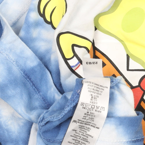 Next Boys Blue Tie-Dye SpongeBob SquarePants Graphic T-Shirt 9 Years