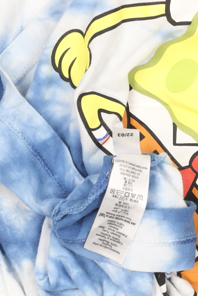 Next Boys Blue Tie-Dye SpongeBob SquarePants Graphic T-Shirt 9 Years