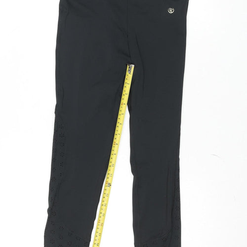 Dunnes Stores Women's Black Capri Leggings Small Performance Sport