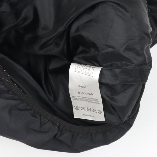 D/STRUCT Men’s Black Hooded Puffer Waistcoat Medium