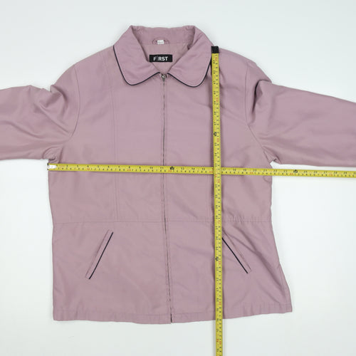 First Avenue Womens Pink Polyester Zip Jacket UK 16