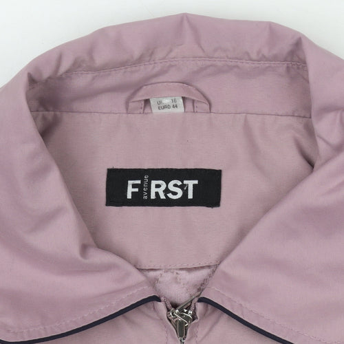 First Avenue Womens Pink Polyester Zip Jacket UK 16