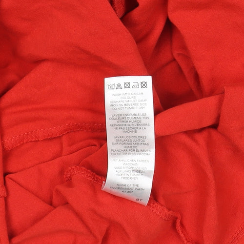 ASOS Women’s Red One Shoulder Bow Bodycon Dress Size 10