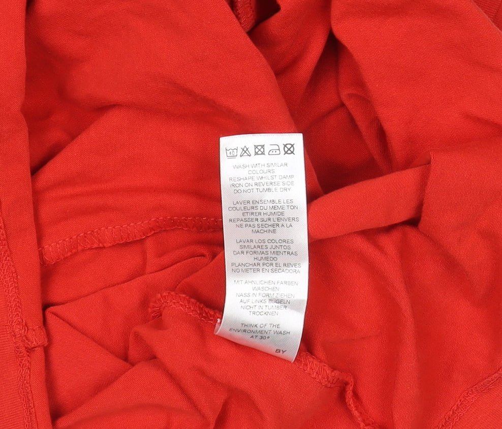 ASOS Women’s Red One Shoulder Bow Bodycon Dress Size 10