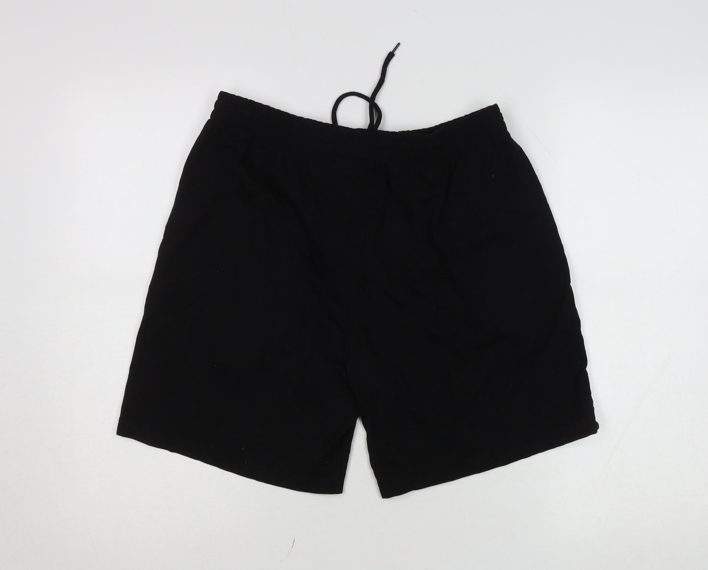 Slazenger Men’s Black XL Sweat Shorts Elastic Waist Drawstring