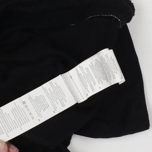 Slazenger Men’s Black XL Sweat Shorts Elastic Waist Drawstring