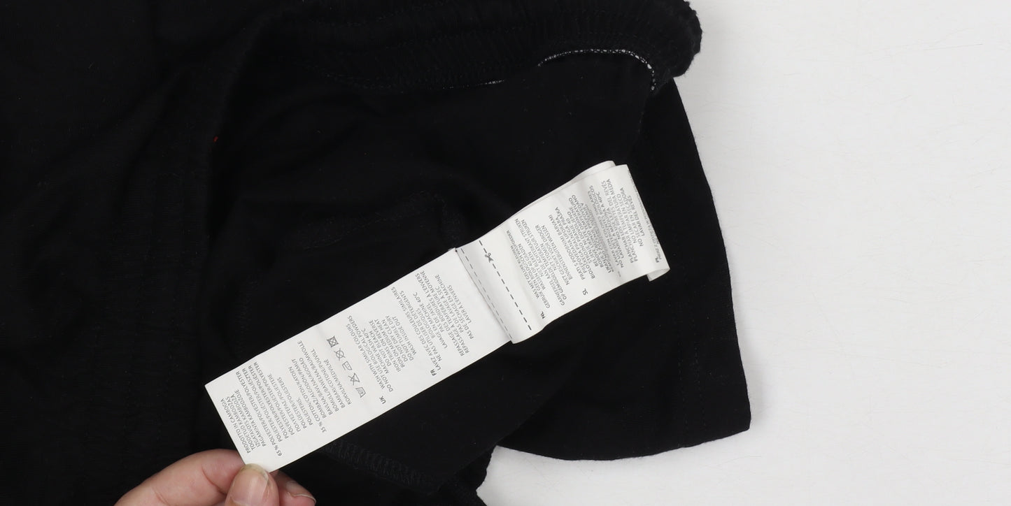 Slazenger Men’s Black XL Sweat Shorts Elastic Waist Drawstring