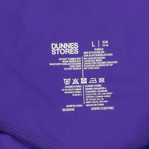 Dunnes Stores Women Purple Stretch Leggings Size 16 Activewear