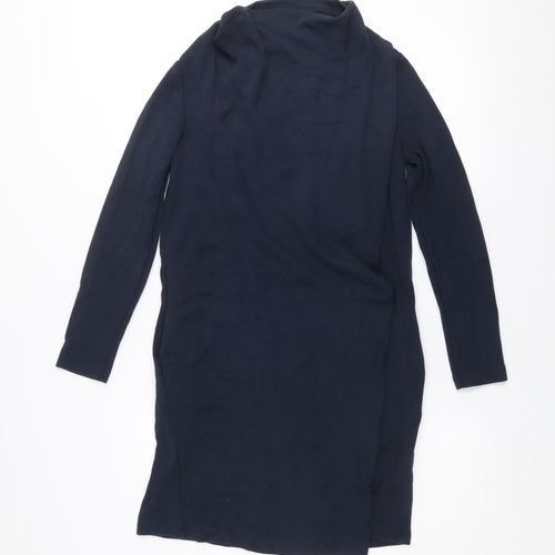 COS Women’s Blue Long Sleeve Shift Dress Size S Viscose Blend