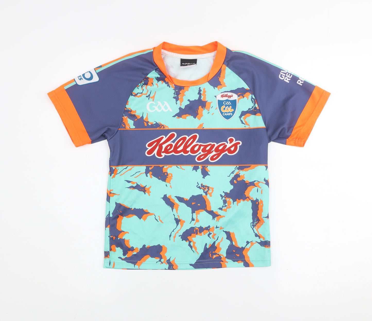 Masita Boys Multicoloured Camouflage GAA Kellogg's Short Sleeve Sports T-Shirt 2 Years