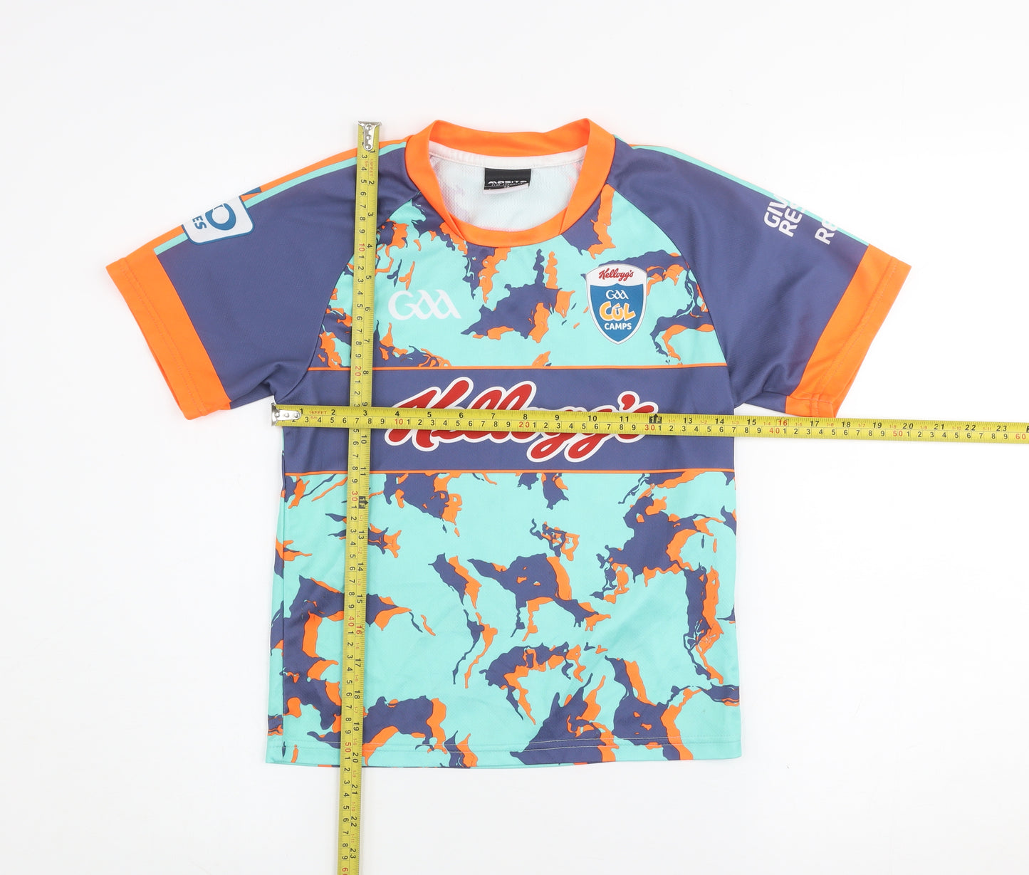 Masita Boys Multicoloured Camouflage GAA Kellogg's Short Sleeve Sports T-Shirt 2 Years