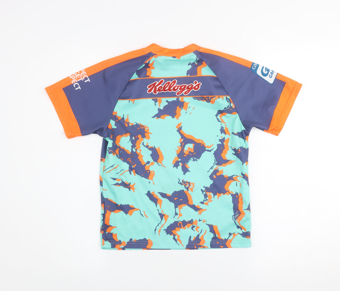 Masita Boys Multicoloured Camouflage GAA Kellogg's Short Sleeve Sports T-Shirt 2 Years