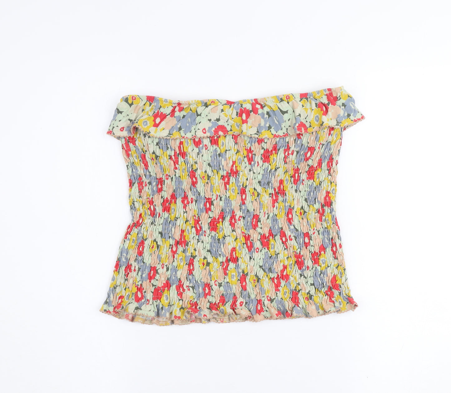 Next Women’s Multicoloured Floral Off Shoulder Top Size 12