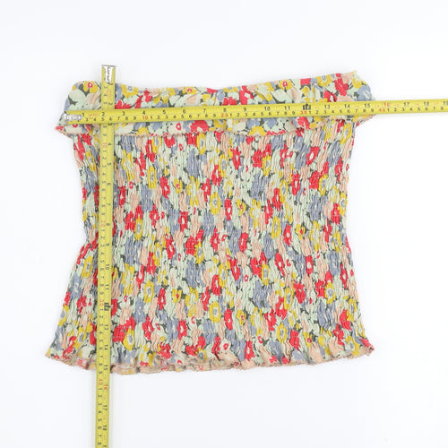 Next Women’s Multicoloured Floral Off Shoulder Top Size 12