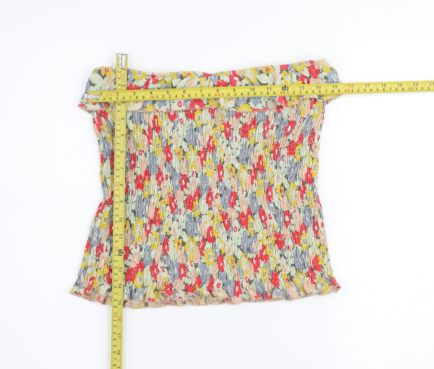 Next Women’s Multicoloured Floral Off Shoulder Top Size 12
