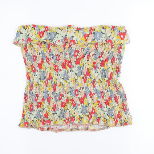 Next Women’s Multicoloured Floral Off Shoulder Top Size 12