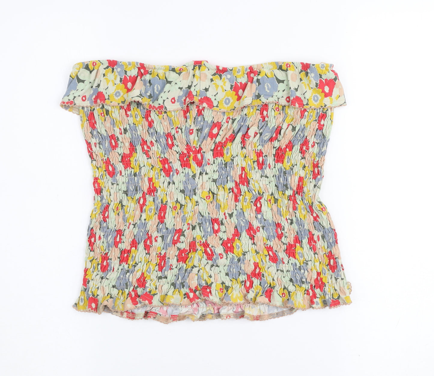 Next Women’s Multicoloured Floral Off Shoulder Top Size 12