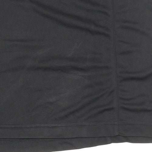 Glenmuir Men’s Black Golf Polo Shirt M Moisture Wicking Short Sleeve
