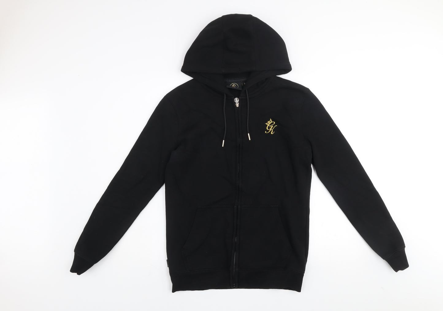 Gym King Men's Black Small Full Zip Hooded Activewear Jacket