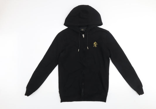 Gym King Men's Black Small Full Zip Hooded Activewear Jacket