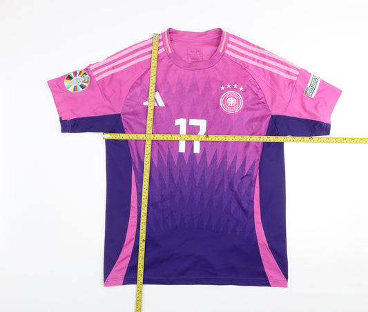 adidas Men’s Pink Germany Wirtz 17 Football Jersey L Short Sleeve