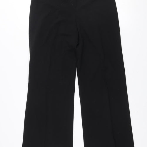 Dorothy Perkins Women Black Size 12 Wide-Leg Trousers