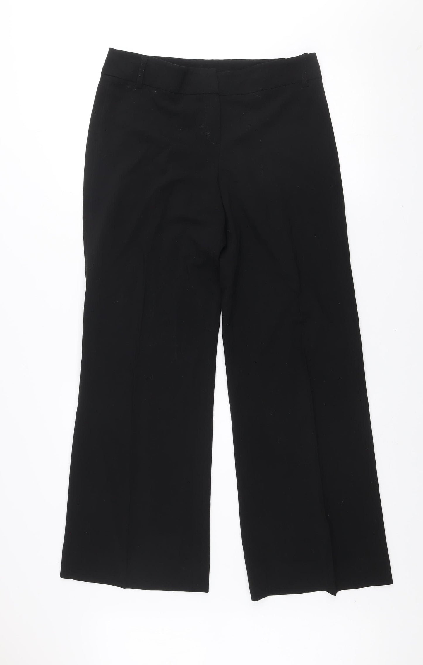 Dorothy Perkins Women Black Size 12 Wide-Leg Trousers