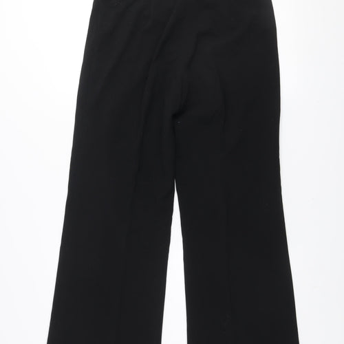 Dorothy Perkins Women Black Size 12 Wide-Leg Trousers