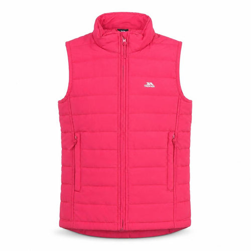 Trespass Girls Pink Puffer Waistcoat 11-12 Years Quilted Sleeveless Gilet