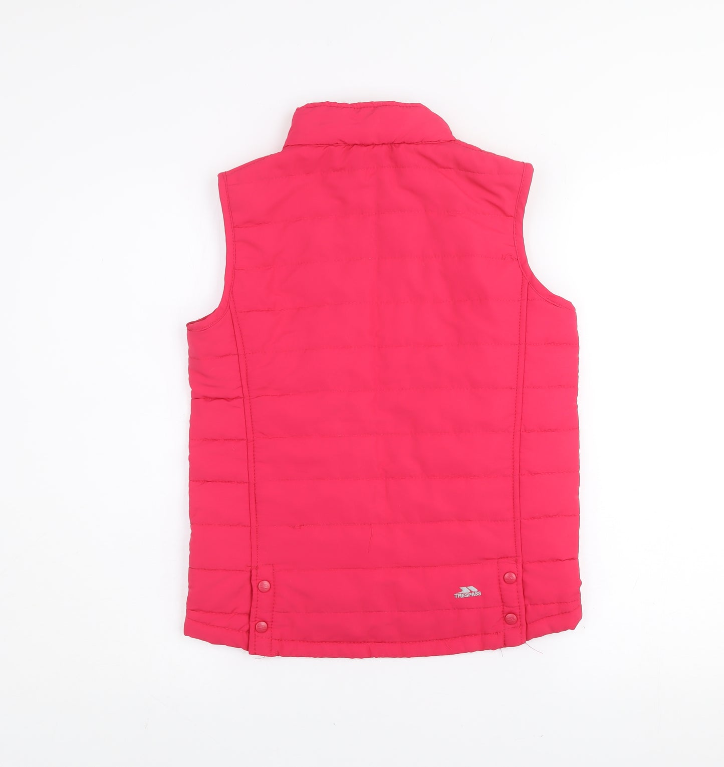 Trespass Girls Pink Puffer Waistcoat 11-12 Years Quilted Sleeveless Gilet