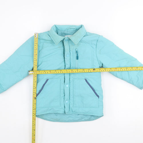 Leigh Tucker Willow Girls Blue Puffer Jacket 2-3 Years Lined Padded Coat