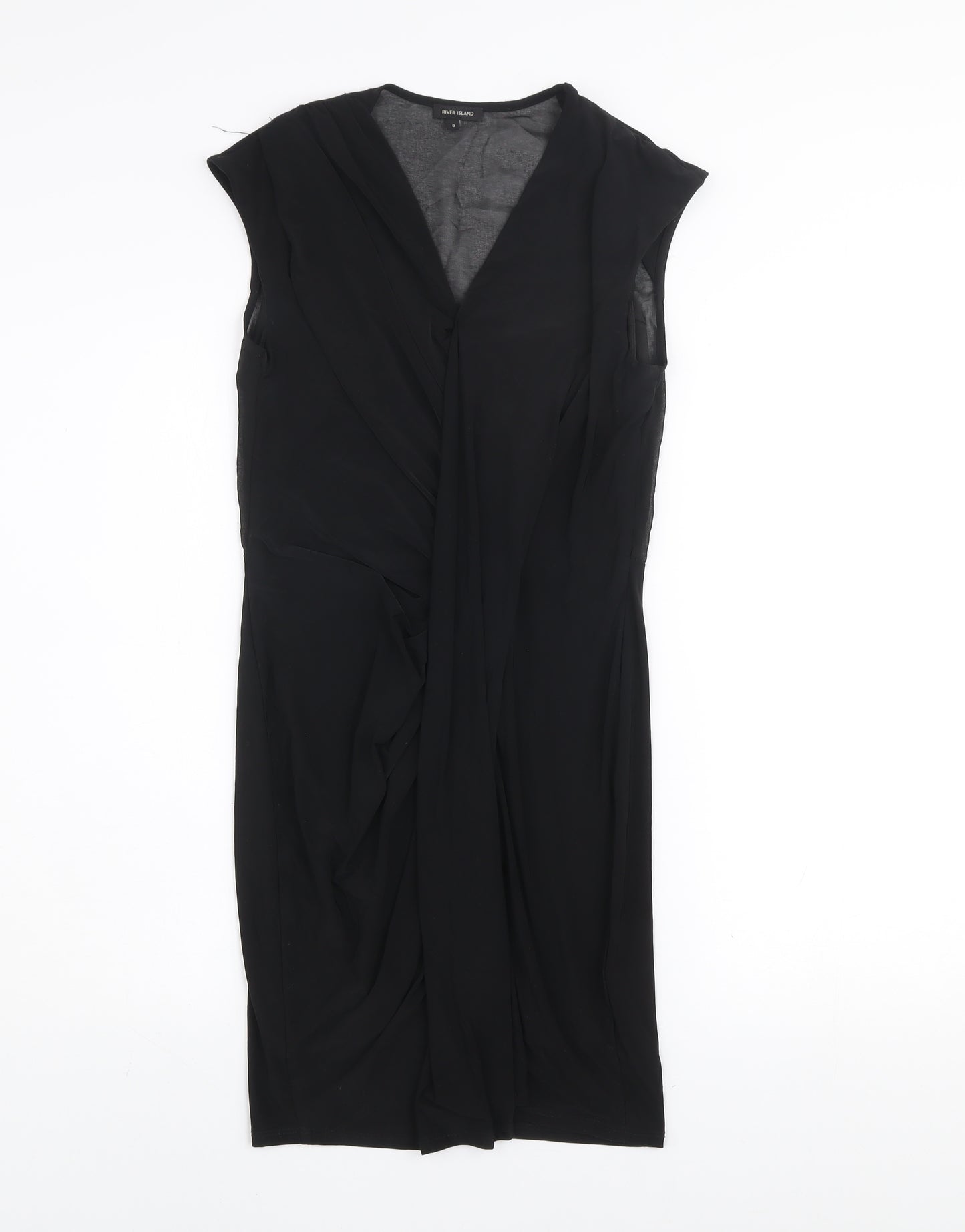 River Island Women’s Black Size 8 Sleeveless Bodycon Dress