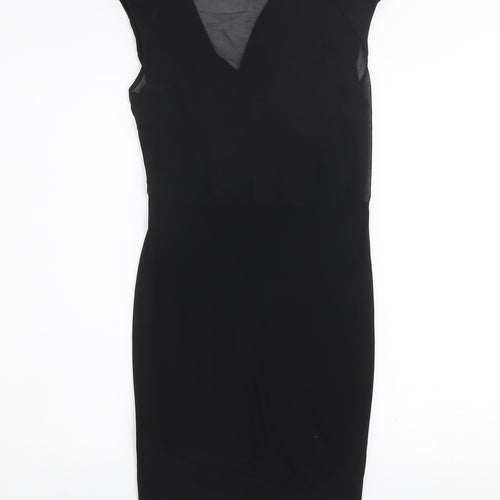 River Island Women’s Black Size 8 Sleeveless Bodycon Dress