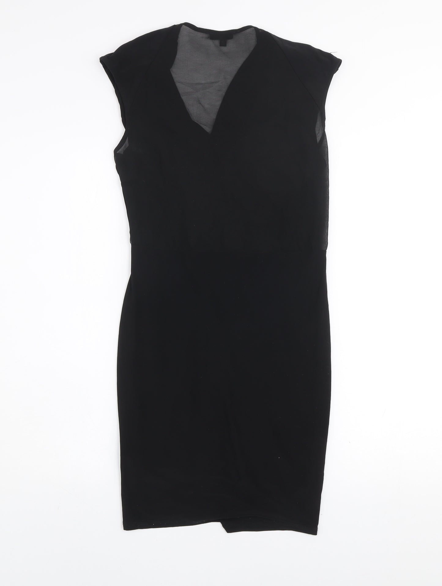 River Island Women’s Black Size 8 Sleeveless Bodycon Dress