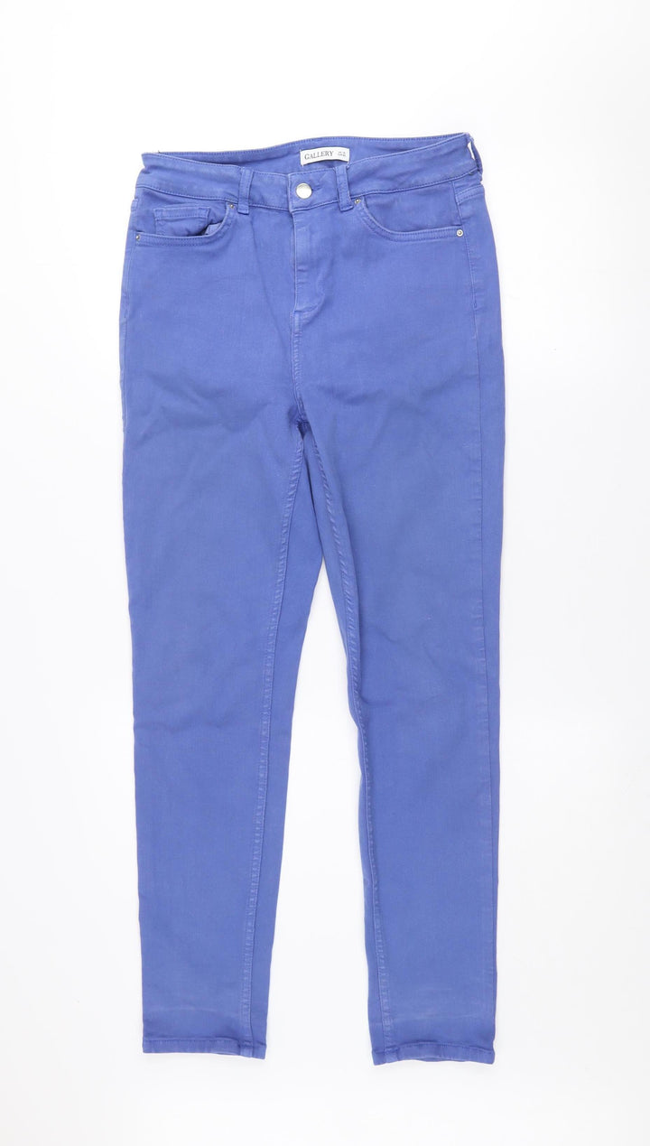 Gallery Womens Blue Skinny Jeans UK 12 Cotton Blend