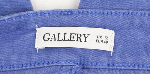 Gallery Womens Blue Skinny Jeans UK 12 Cotton Blend