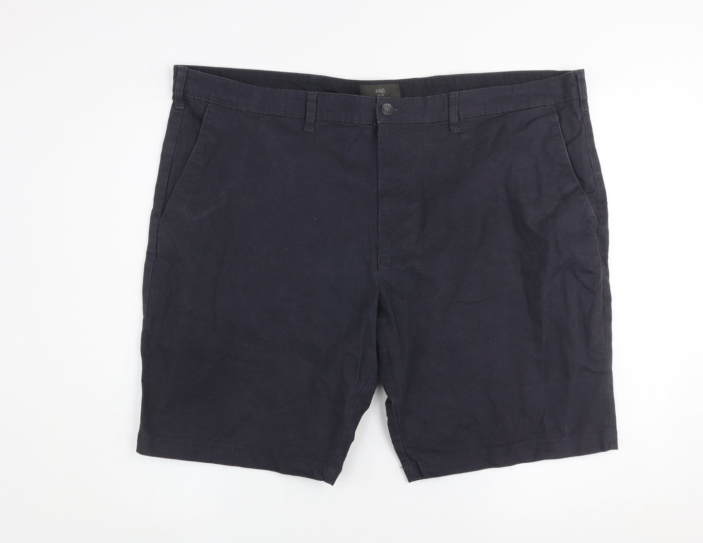Marks and Spencer Men’s Blue Chino Shorts Size 44 Regular Fit