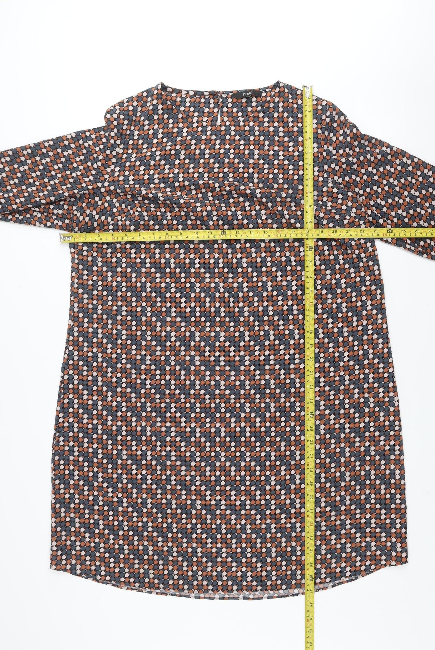 Next Women’s Multicoloured Geometric Shift Dress Size 18