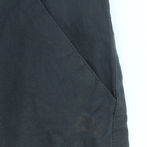 S.V Mens Black Cargo Shorts Size 42 Cotton Blend Casual Workwear