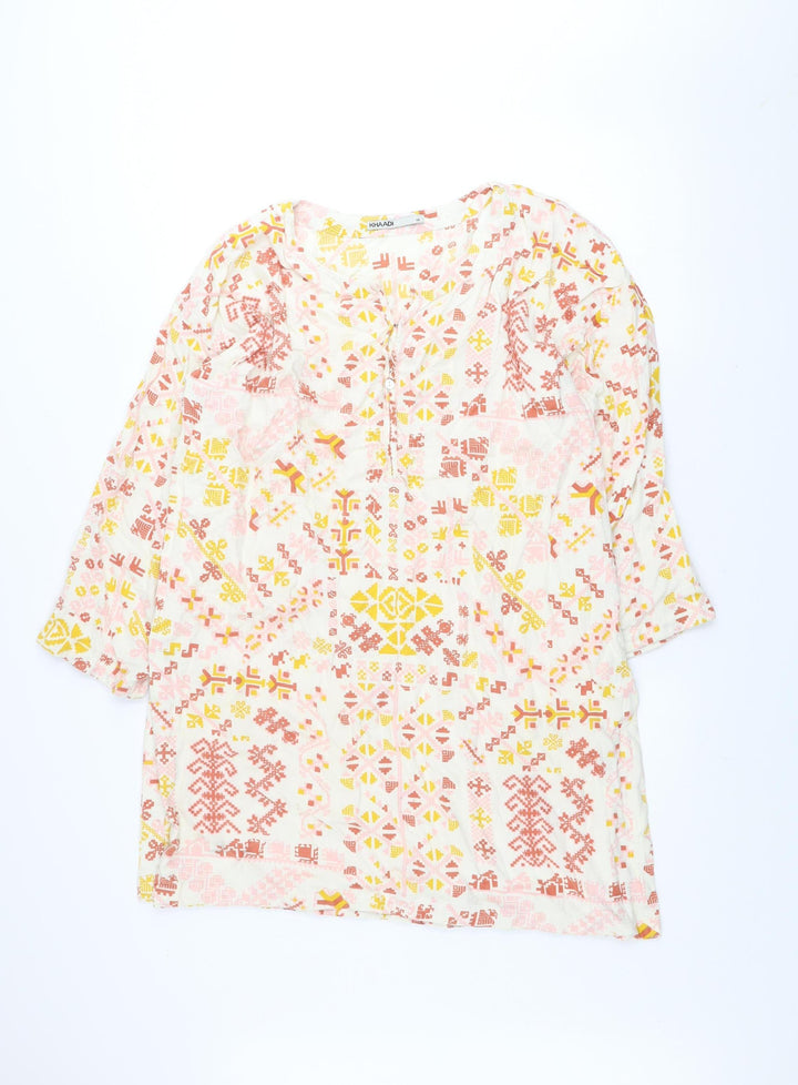 Khaadi Women’s Multicoloured Geometric Shift Dress Size 12
