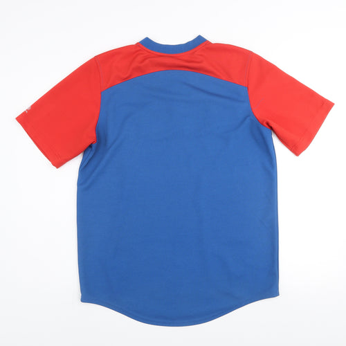 Genuine Merchandise Men Blue Red Chicago Cubs Baseball Jersey T-Shirt Size M