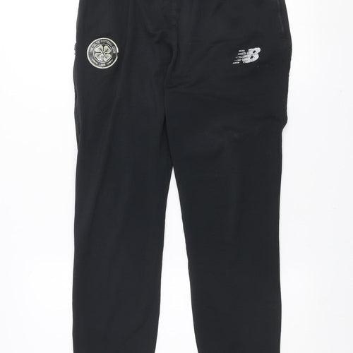 New Balance Men's Black Celtic FC Track Pants Size M Regular Fit