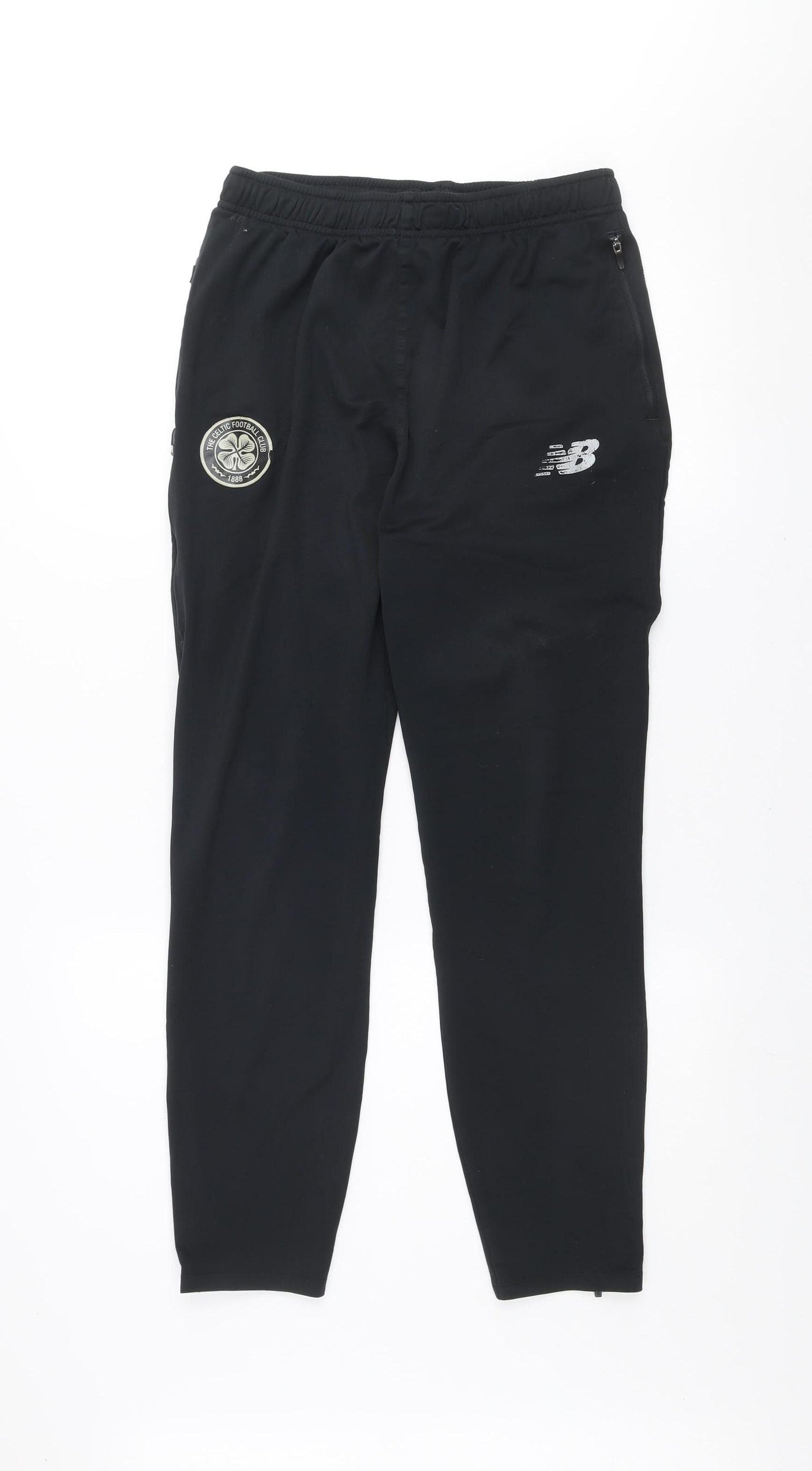 New Balance Men's Black Celtic FC Track Pants Size M Regular Fit