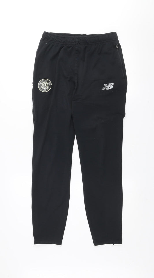 New Balance Men's Black Celtic FC Track Pants Size M Regular Fit