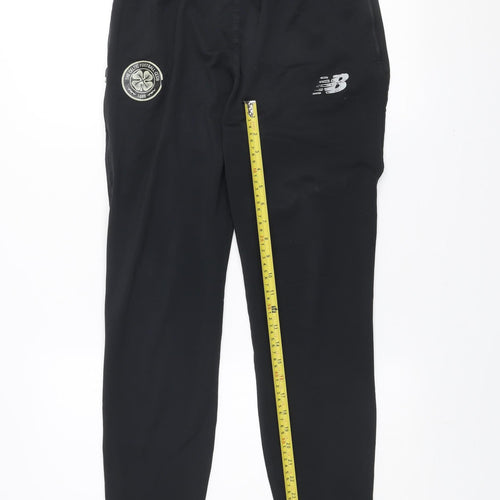 New Balance Men's Black Celtic FC Track Pants Size M Regular Fit